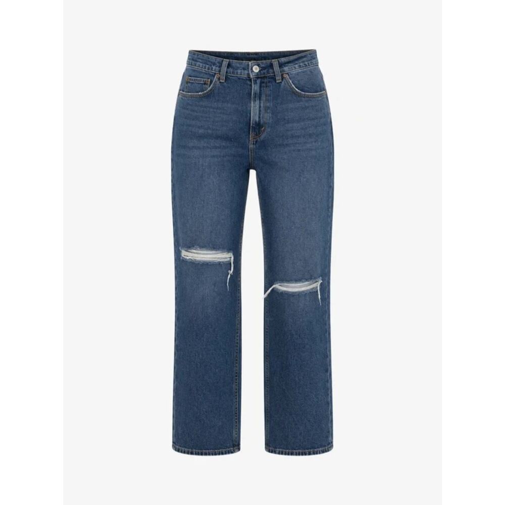 Abercrombie & Fitch Curve Love Ultra High Rise Ankle Straight Jeans|Size 28 (6R)